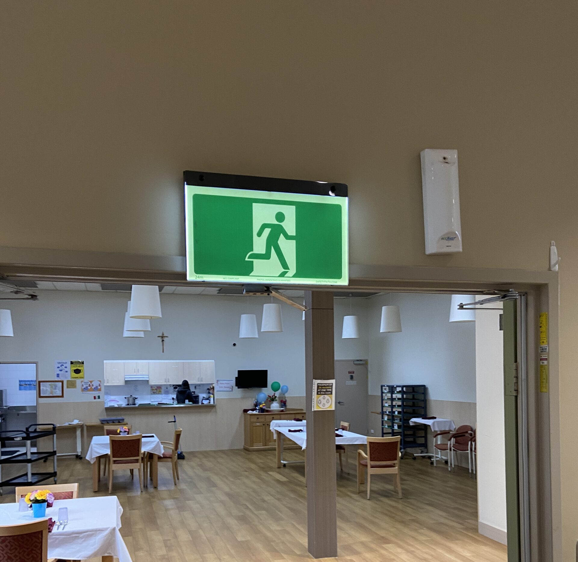 Assisi Aged Care Smarterlite Hyperion Exit Sign