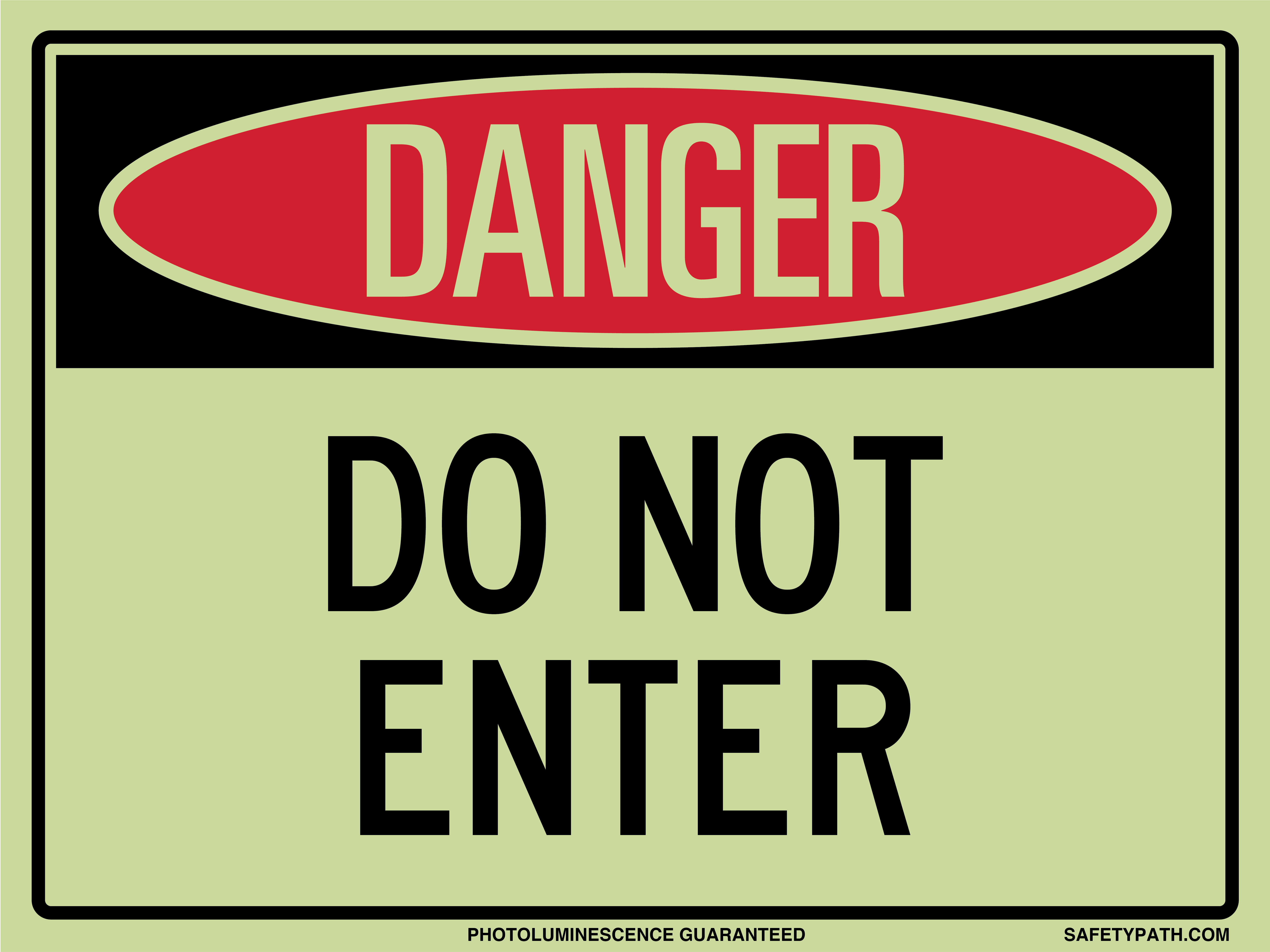 Smarterlite Danger Do Not Enter Sign
